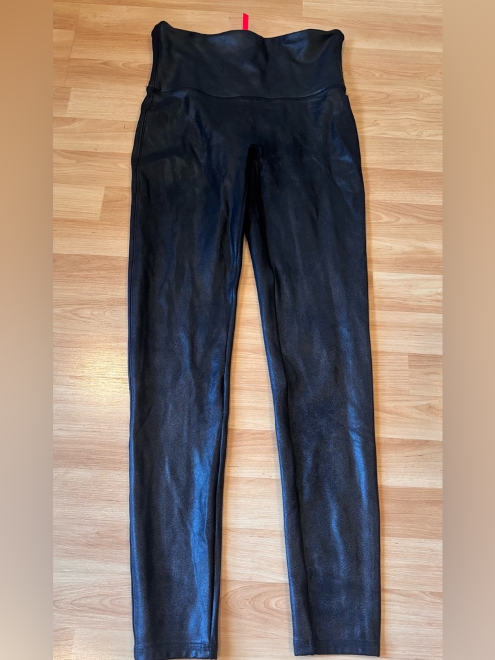 SPANX Black Faux Leather Leggings